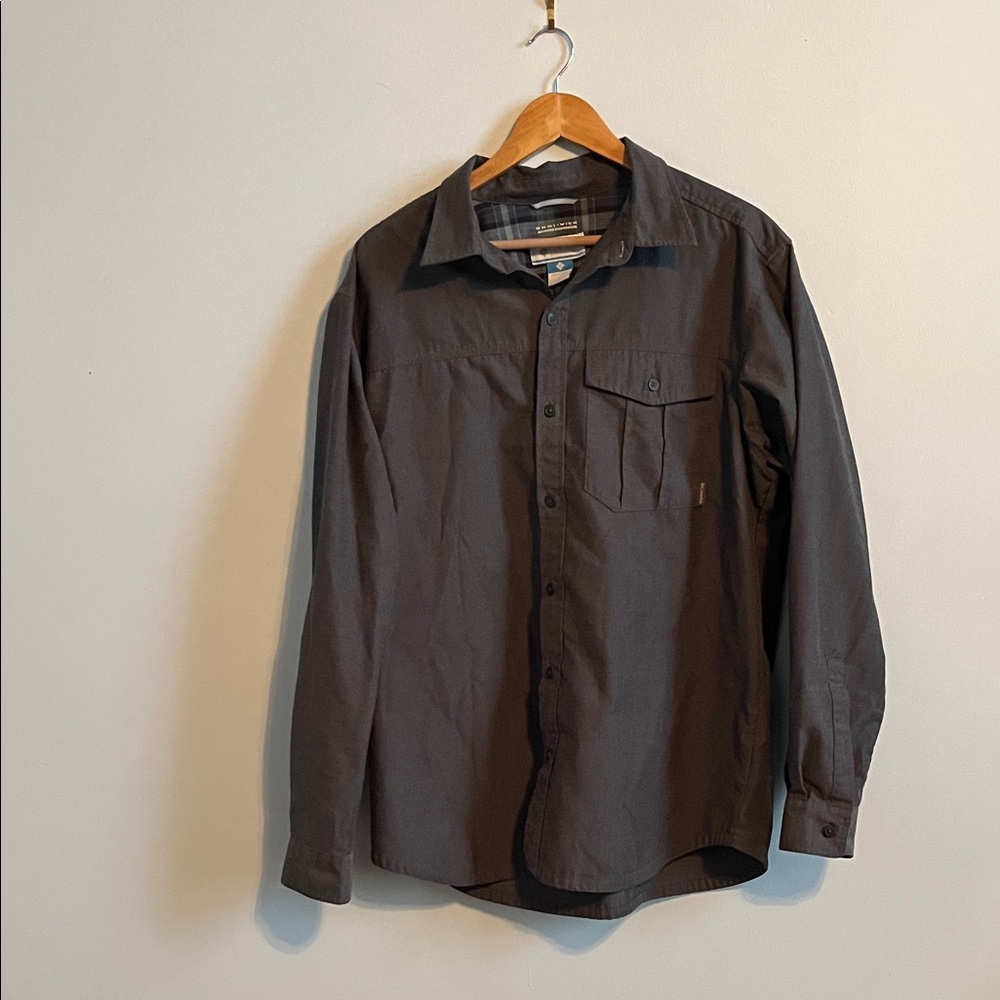 Stylish Charcoal Button-Down Shirt